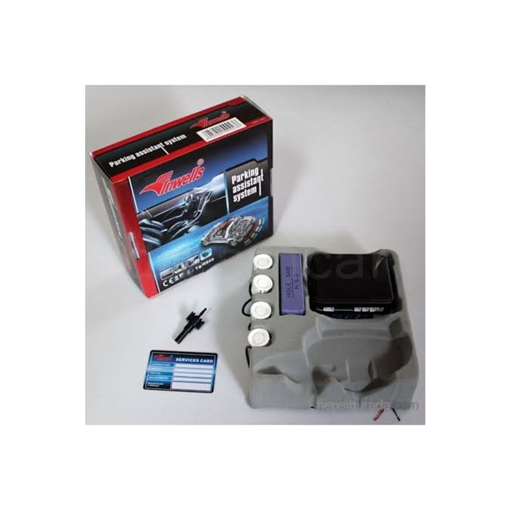 PARK SENSÖRÜ E20 4 SENSÖRLÜ BEYAZ 18 MM SENSÖR