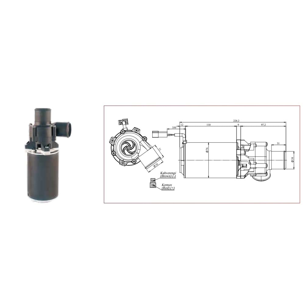 24V POMPA KOMP.(SANTRIFÜJ) Ø40MM. 67114335