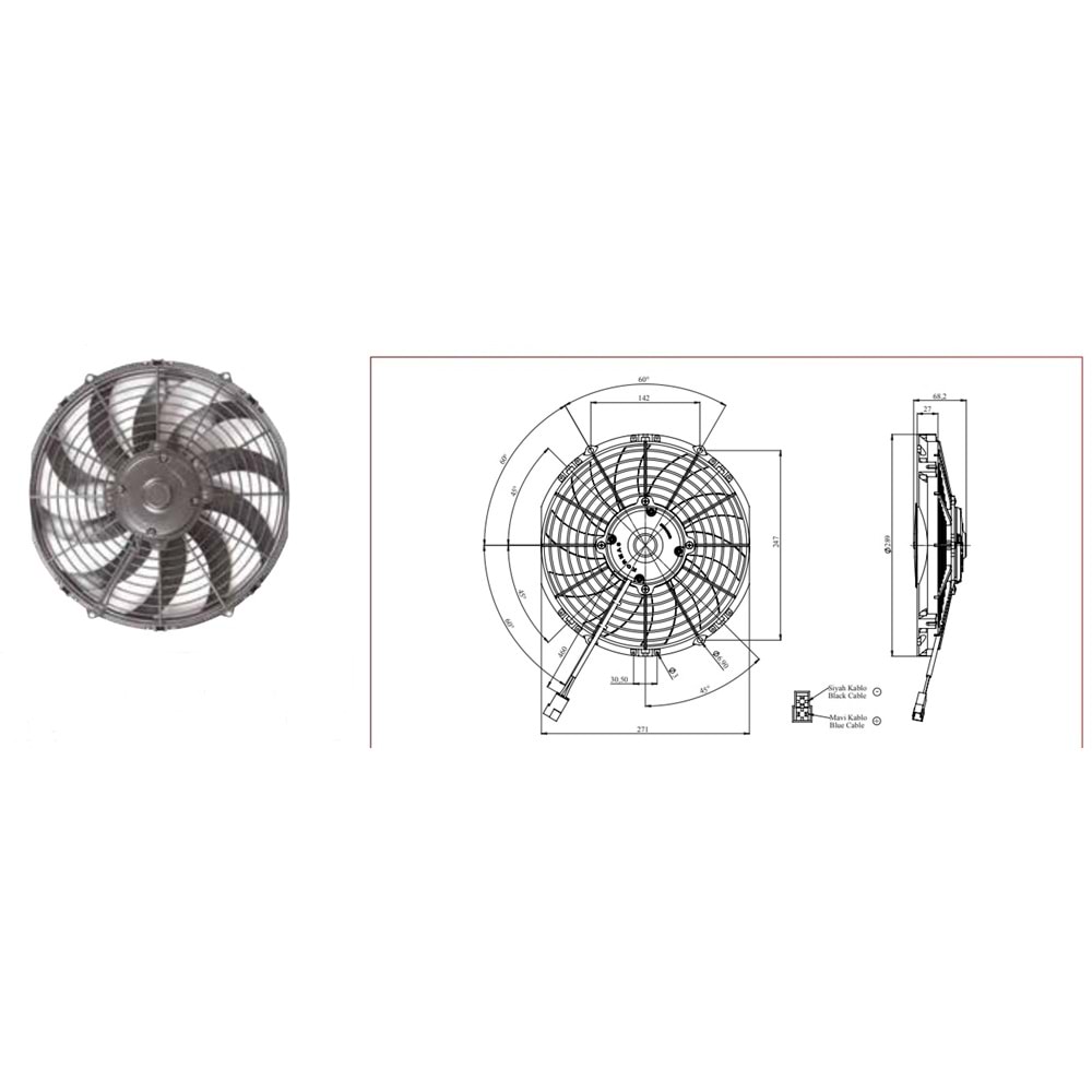 12V 10 KOMP.AXIEL YASSI İNCE EMICİ 74315051