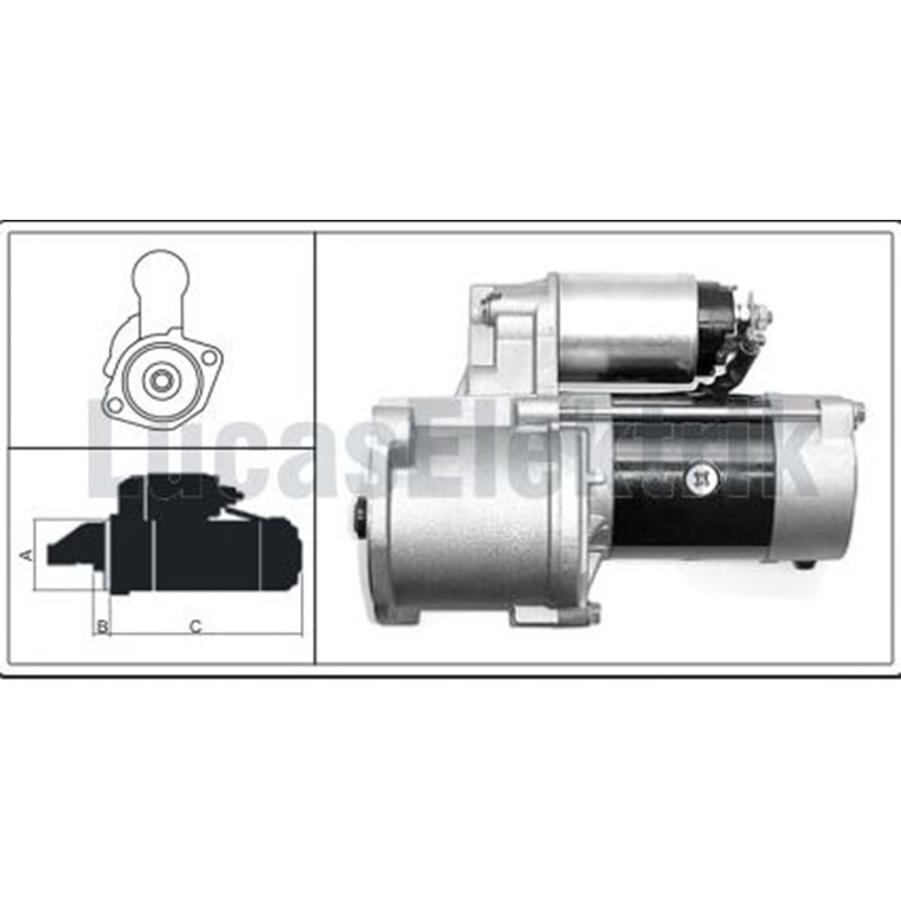 M80 BMC MEGASTAR 12V-2.0 kW-10DİŞ