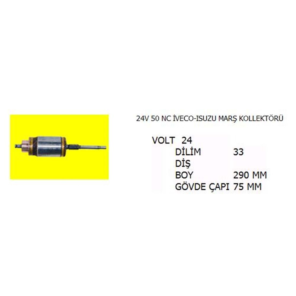 ENDÜVİ (KISA KOLLEKTÖR KISA FREZE) FIAT 35 NC - 50