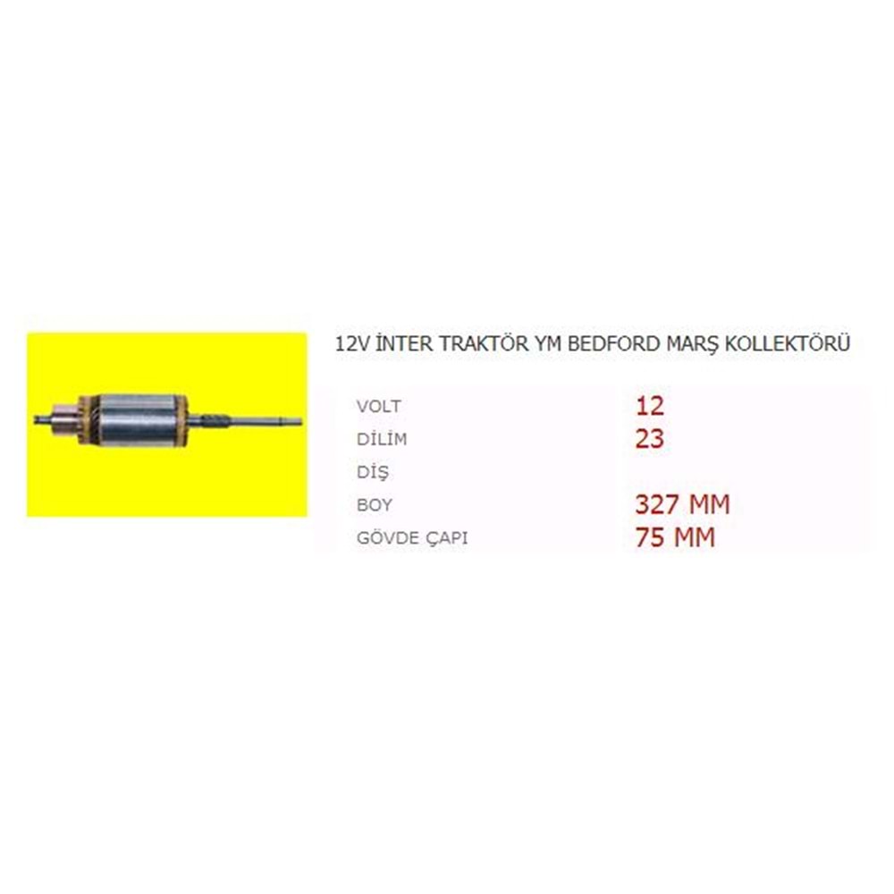 ENDÜVİ (UZUN KOLLEKTÖR KISA FREZE) INTER1230 - 183