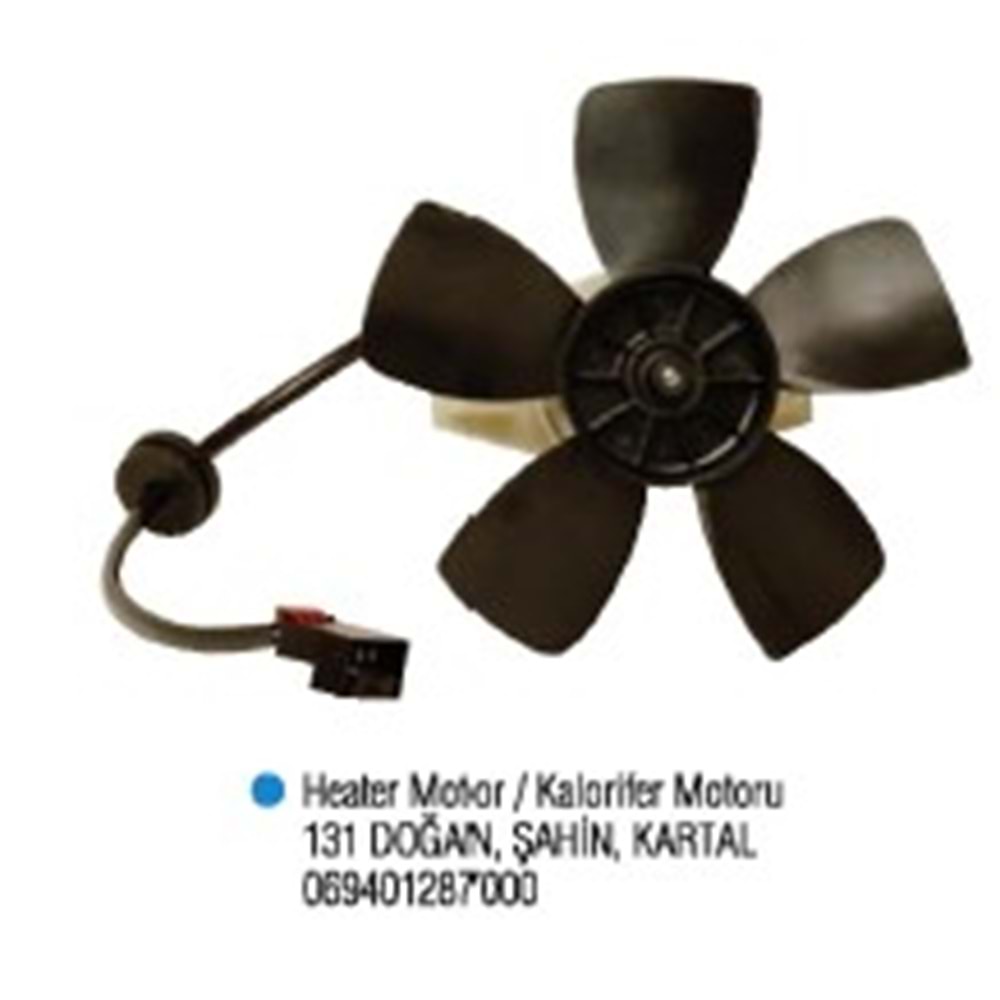 KALORİFER MOTORU PERVANELİ ŞAHİN - DOĞAN - KARTAL