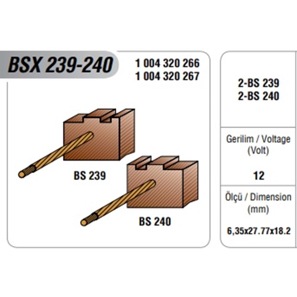 12V MARŞ MOT. KÖMÜRÜ