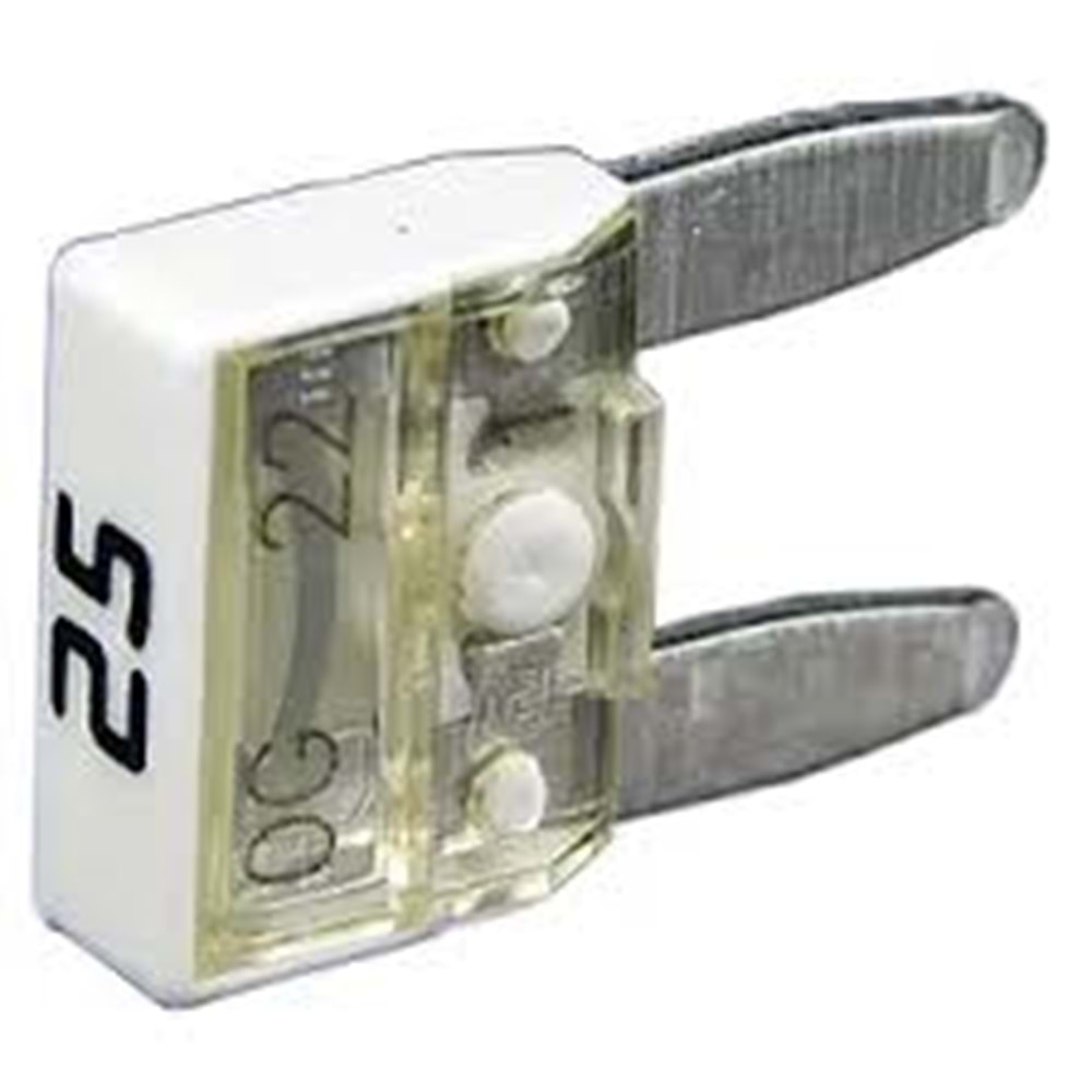 MİNİ YASSI ŞEFFAF SİG. 25 AMP. DOĞ.