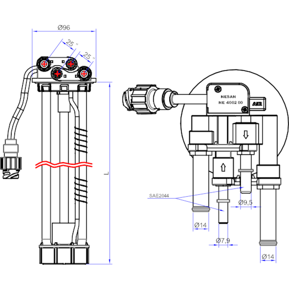 ADBLUE (ÜRE TANKI) ŞAMDIRASI / FORD (DC46-5J241-CA