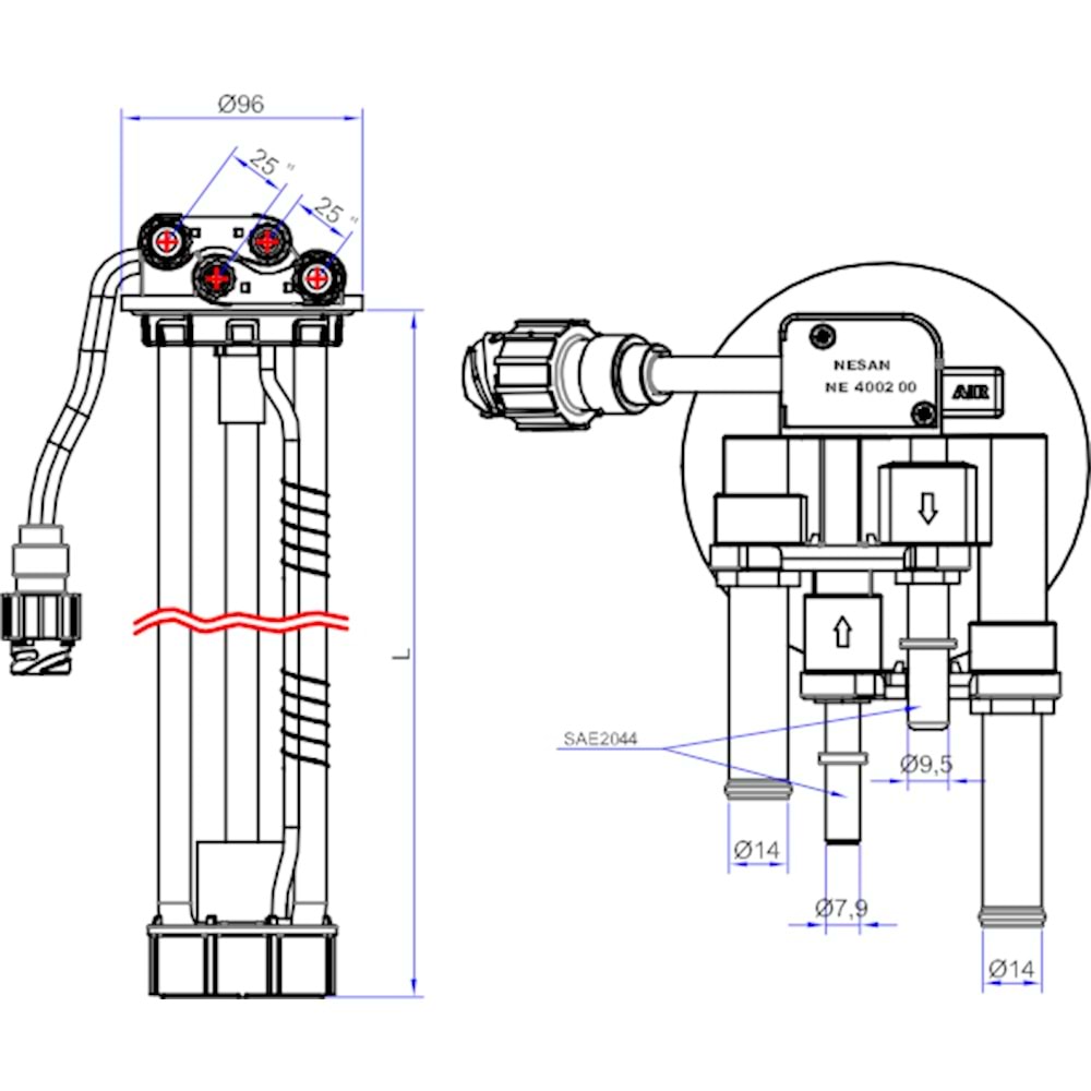 ADBLUE (ÜRE TANKI) ŞAMDIRASI / KARSAN - FLOTEKS (H