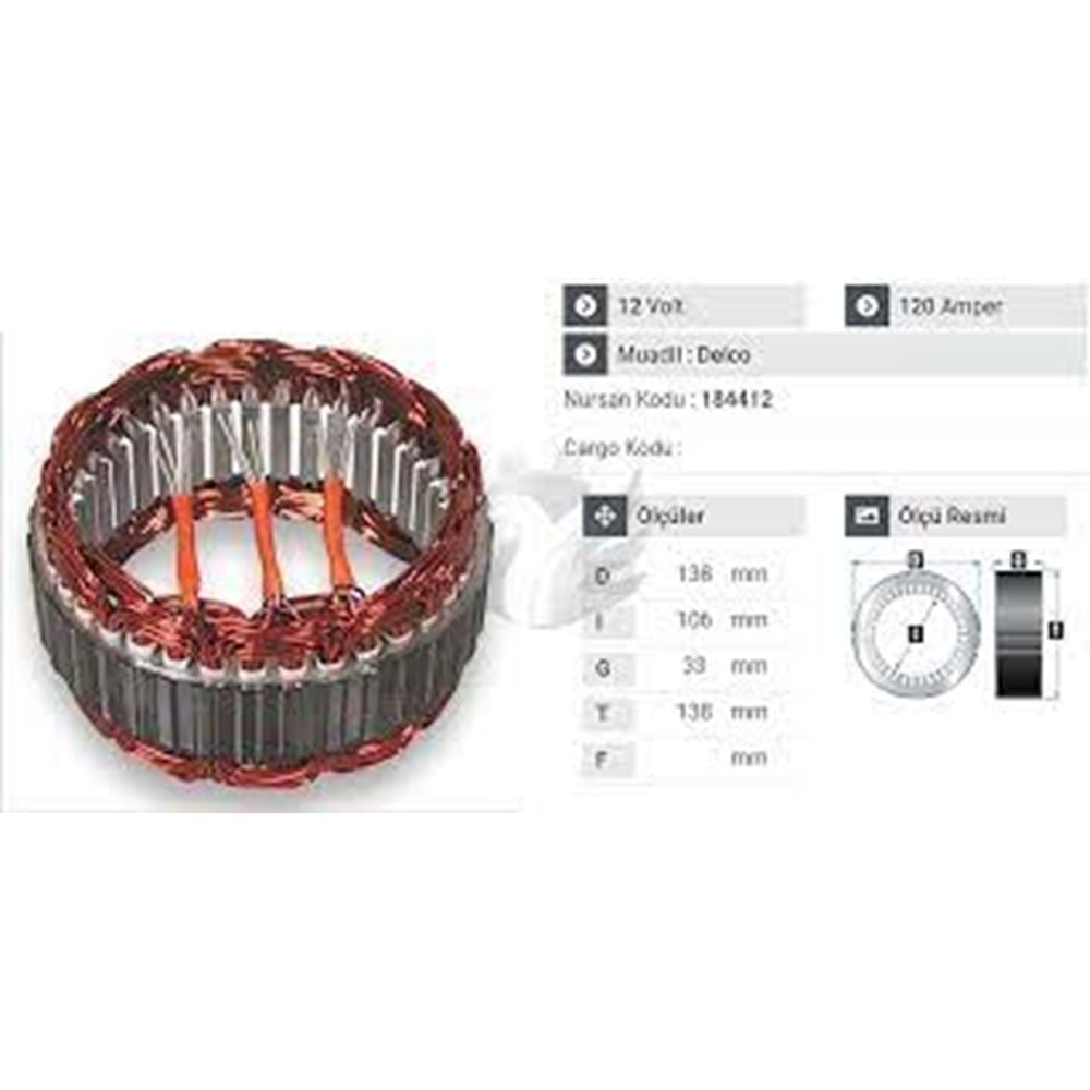 12V 120A 3 ÇIKIŞ CHEVRO CAPTIVA 2.0 OPEL ANTR10550