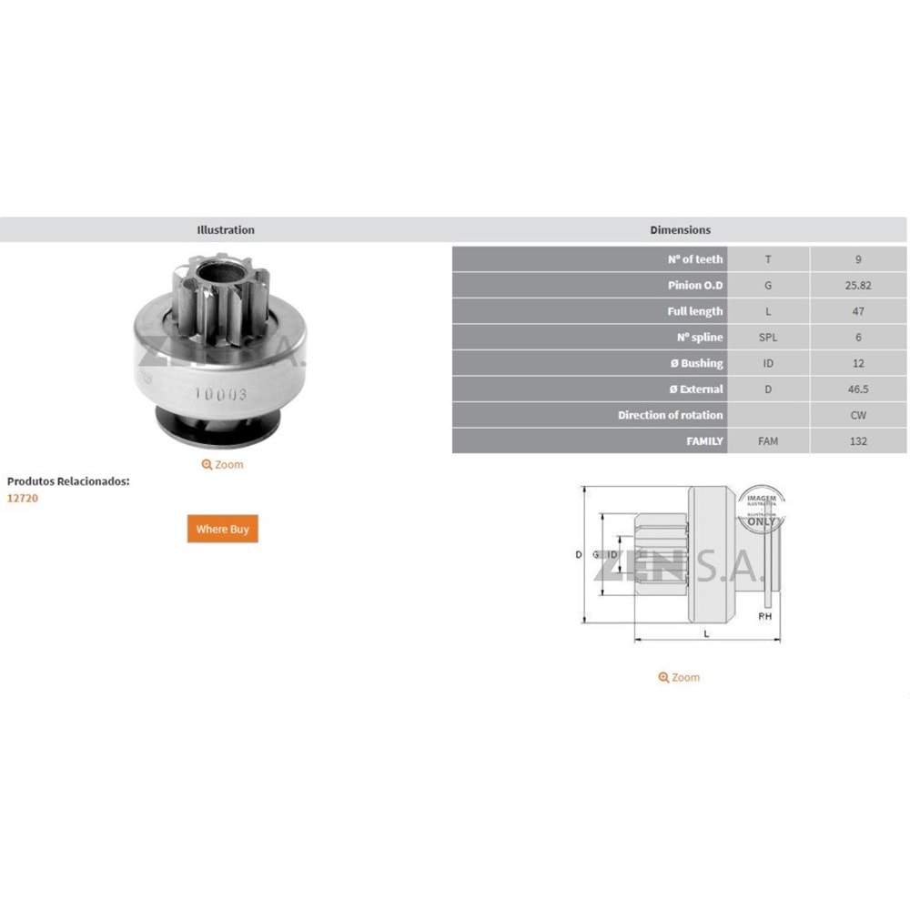 M.DİŞLİSİ 9DİŞ OPEL ASTRA J ZAFİRA CHEVRT. CRUZ