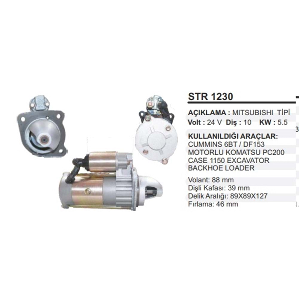 MARŞ MOT. 24V 10D CUMMINS