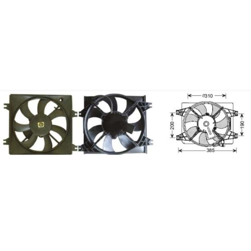 KLİMA F.MOT HYUNDAI ACCENT 00->06 1,3-1,5