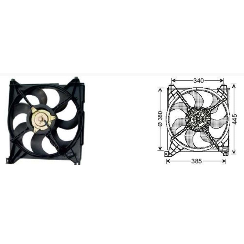 FAN MOTORU HYUNDAI SANTAFE 2 CRDI 2003