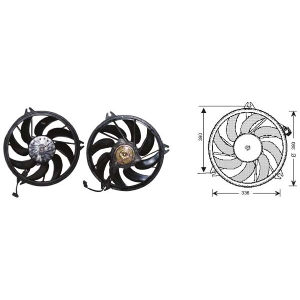 KLİMALI FAN MOTORU PEUGEOT 206 98-2005