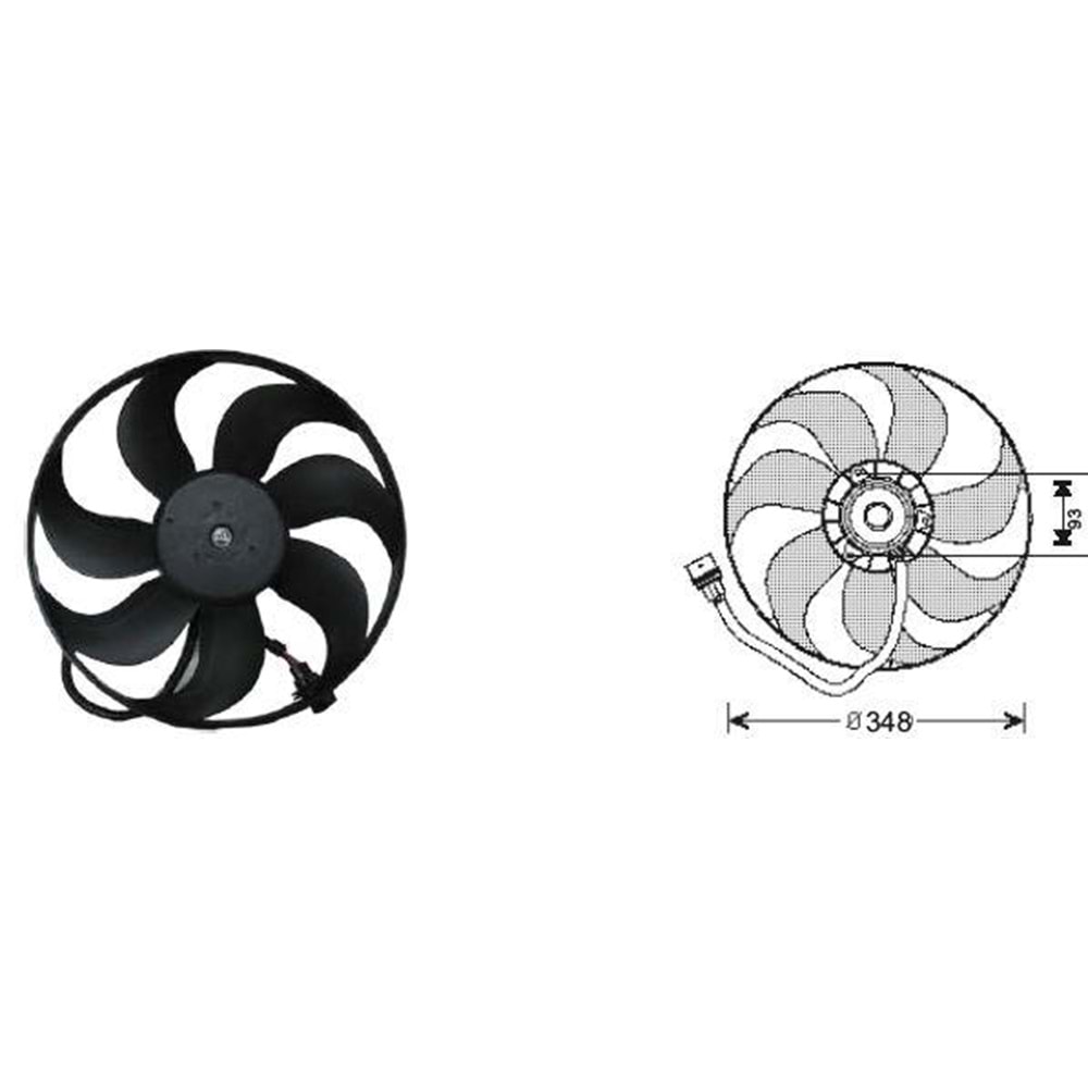 FAN MOTORU 12V.VW.BORA/GOLF IV/POLO 1,4-1,6 BENZİN