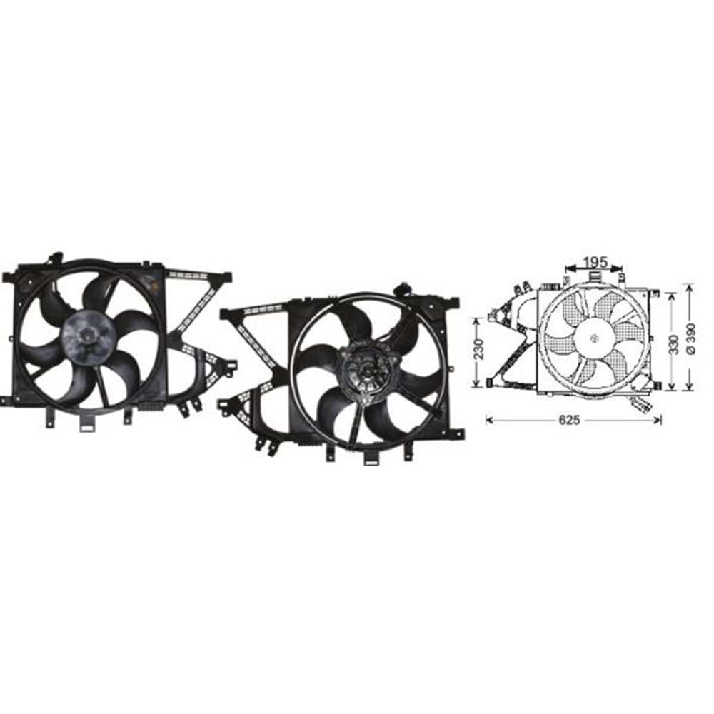 FAN MOTORU OPEL CORSA C KLİMASIZ 2001-->ÇITALI