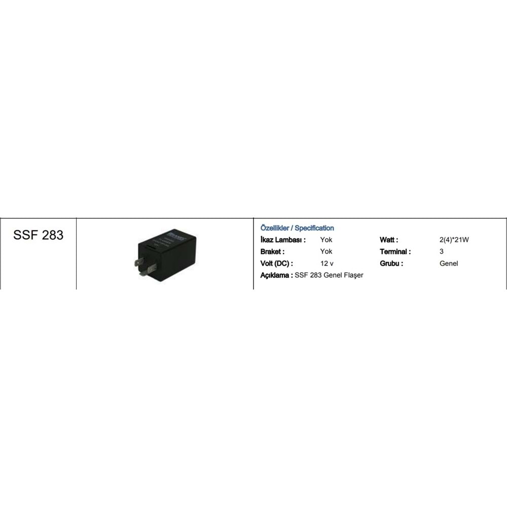 12V CARGO FLAŞER 3 UÇLU FORD ORJ.