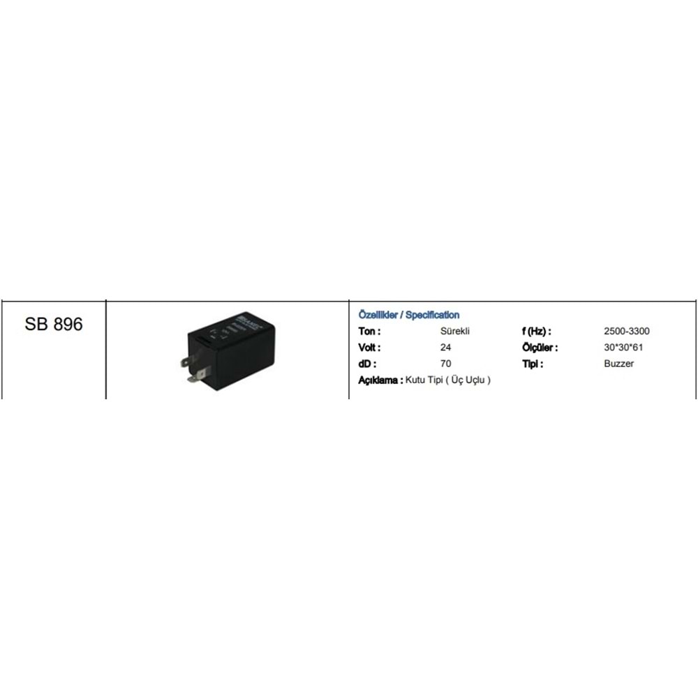 24V KAPI AÇIK UYARICI BUZZER BMC SÜREKLİ İKAZ