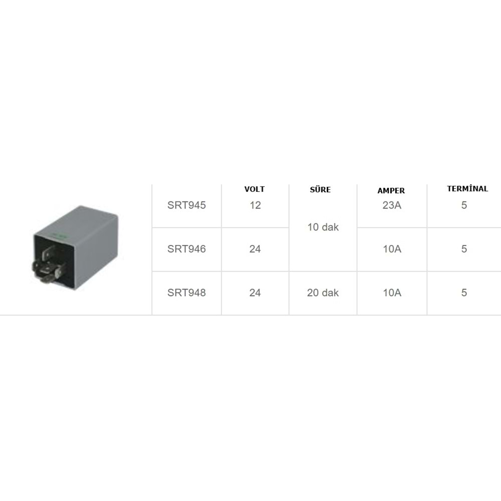 12V ARKA CAM REZİSTANS ROLESİ FORD ORJ.10 DK.