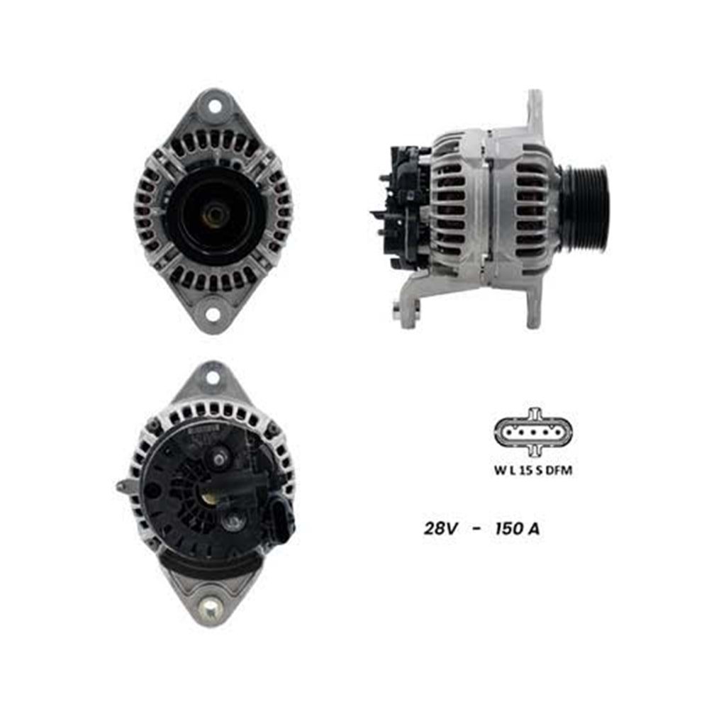 ALT.24V 150A VOLVO