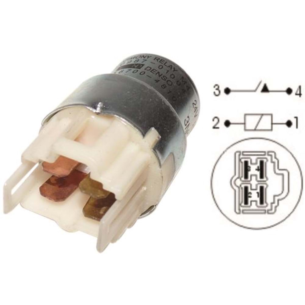 VR-24144 24V 4P YUVARLAK RÖLE MITS.KIA