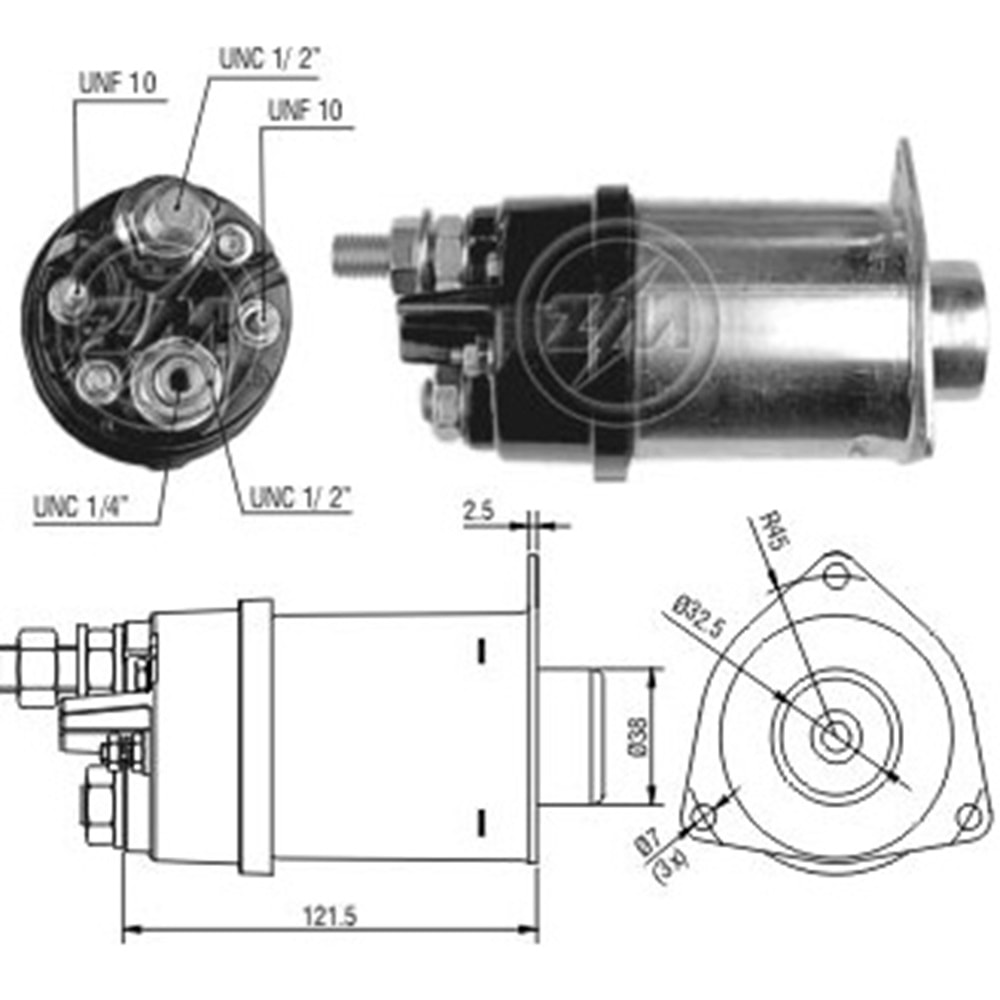 MARŞ OTOMATİĞİ 12V 37MT