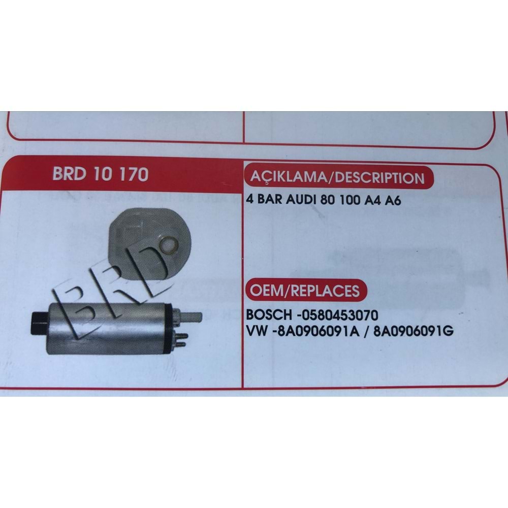 BENZIN POMPASI 4BAR AUDI 80-100-A4-A6