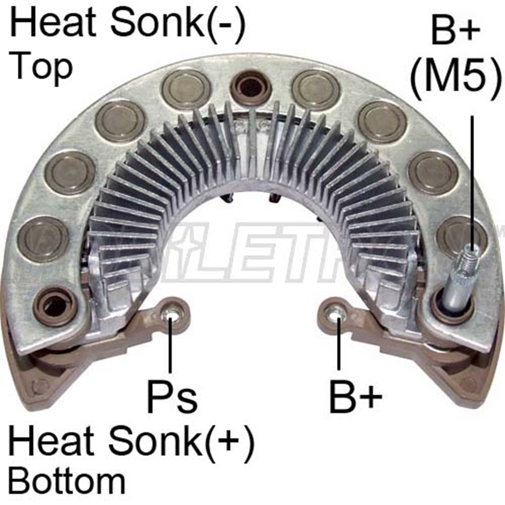 ALTERNATOR DIOT TABLASI 128mm NISSAN NAVARA, PATHF