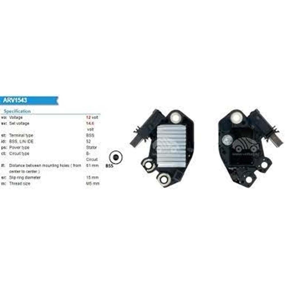 ALTERNATOR KONJEKTOR 14.6V (BSS) BMW 116I*316I*X3*