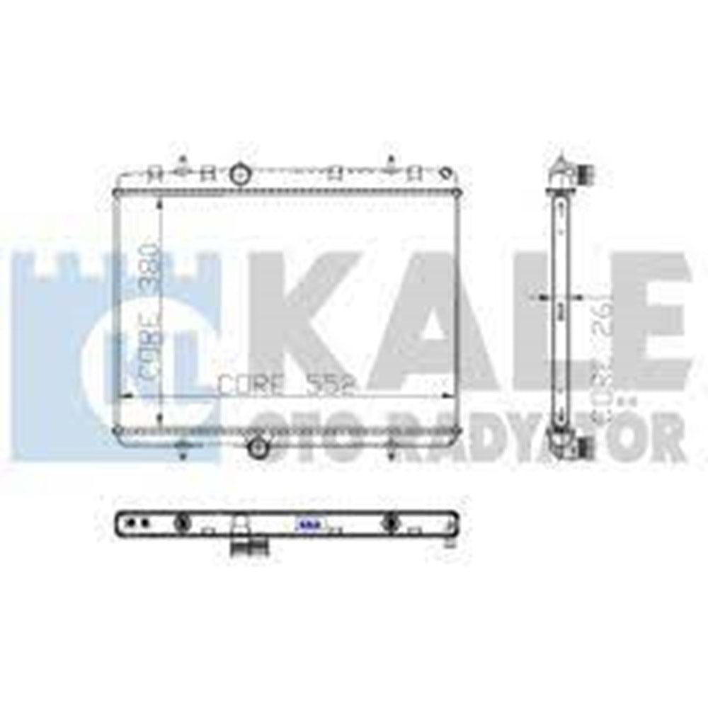 RADYATOR SU PARTNER TEPEE 307 407 C4 1.6 HDI