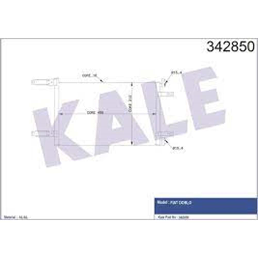 RADYATOR KLIMA FIAT DOBLO 1.9D 01 gt;