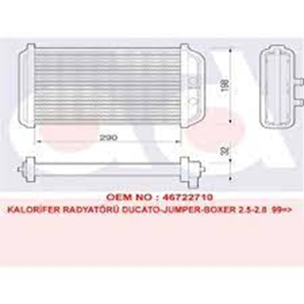 KALORIFER RADYATOR CITROEN JUMPER-PEUGEOT BOXER