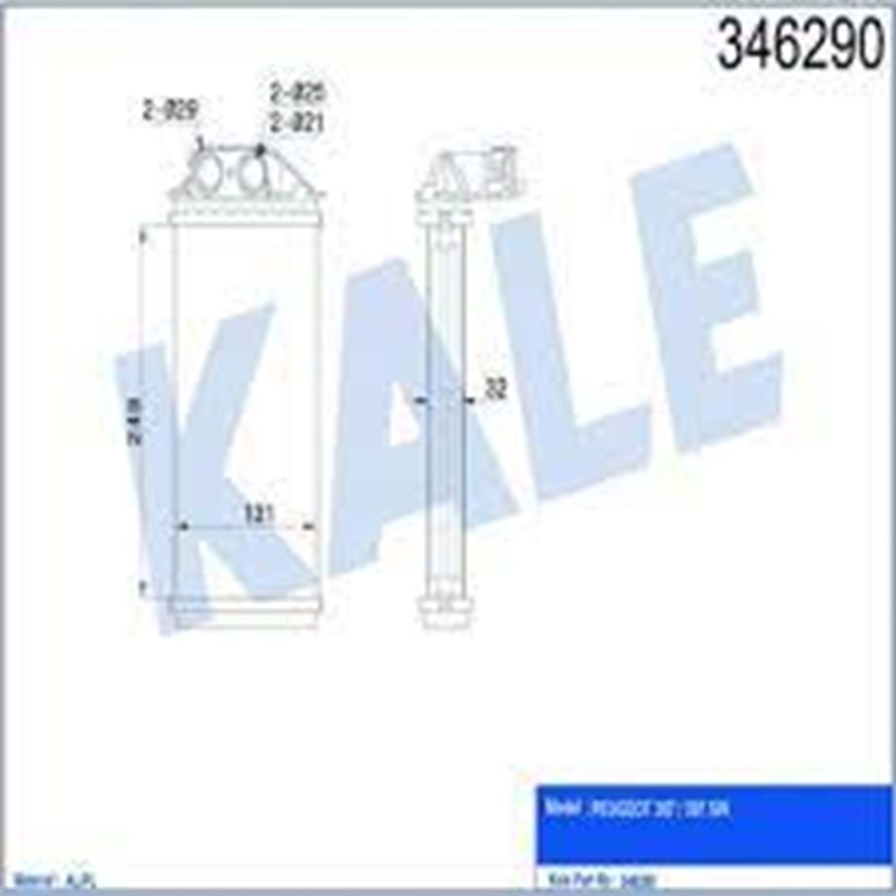 KALORIFER RADYATOR PEUGEOT 307- 307 SW