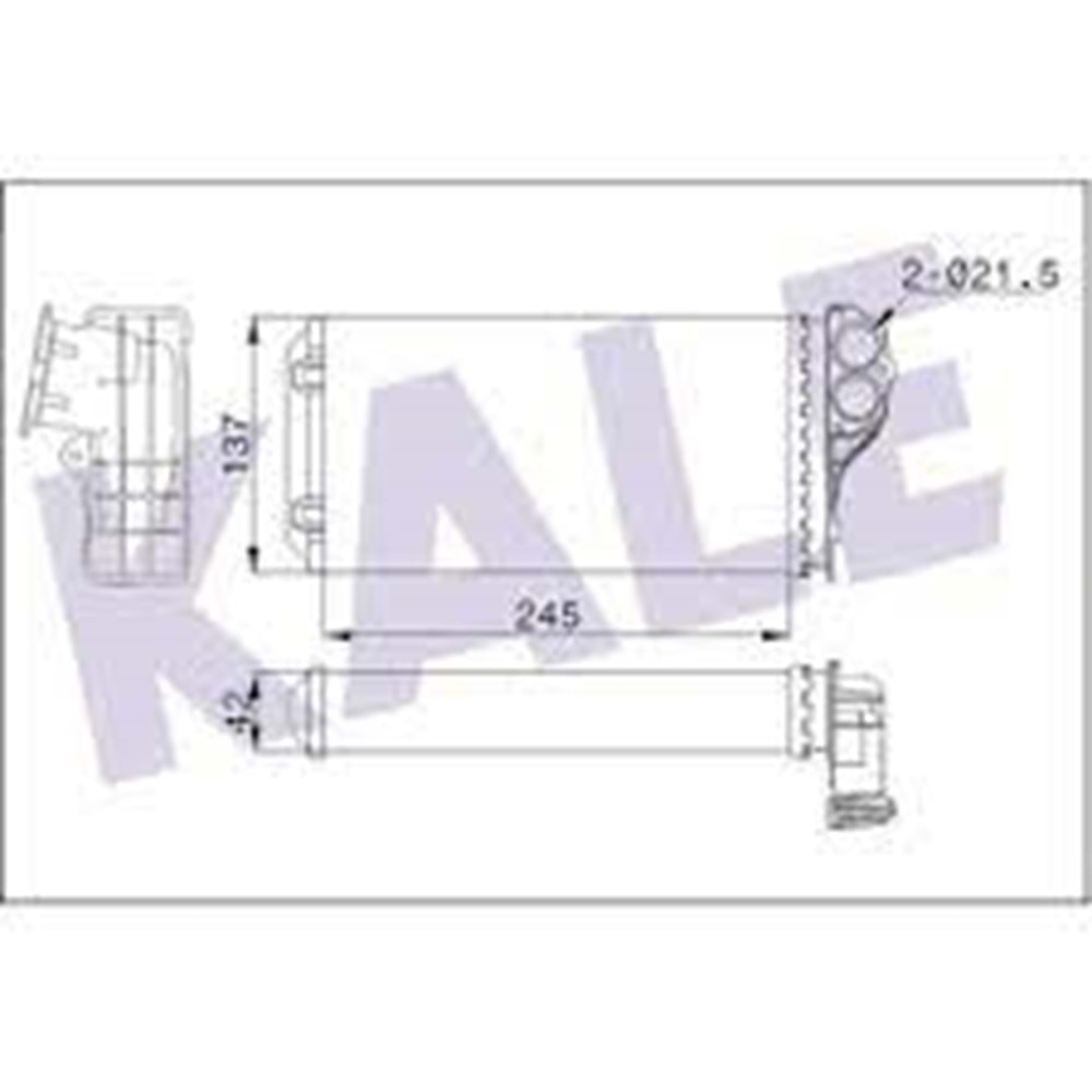 KALORIFER RADYATOR PEUGEOT 307 307 CC 307 SW