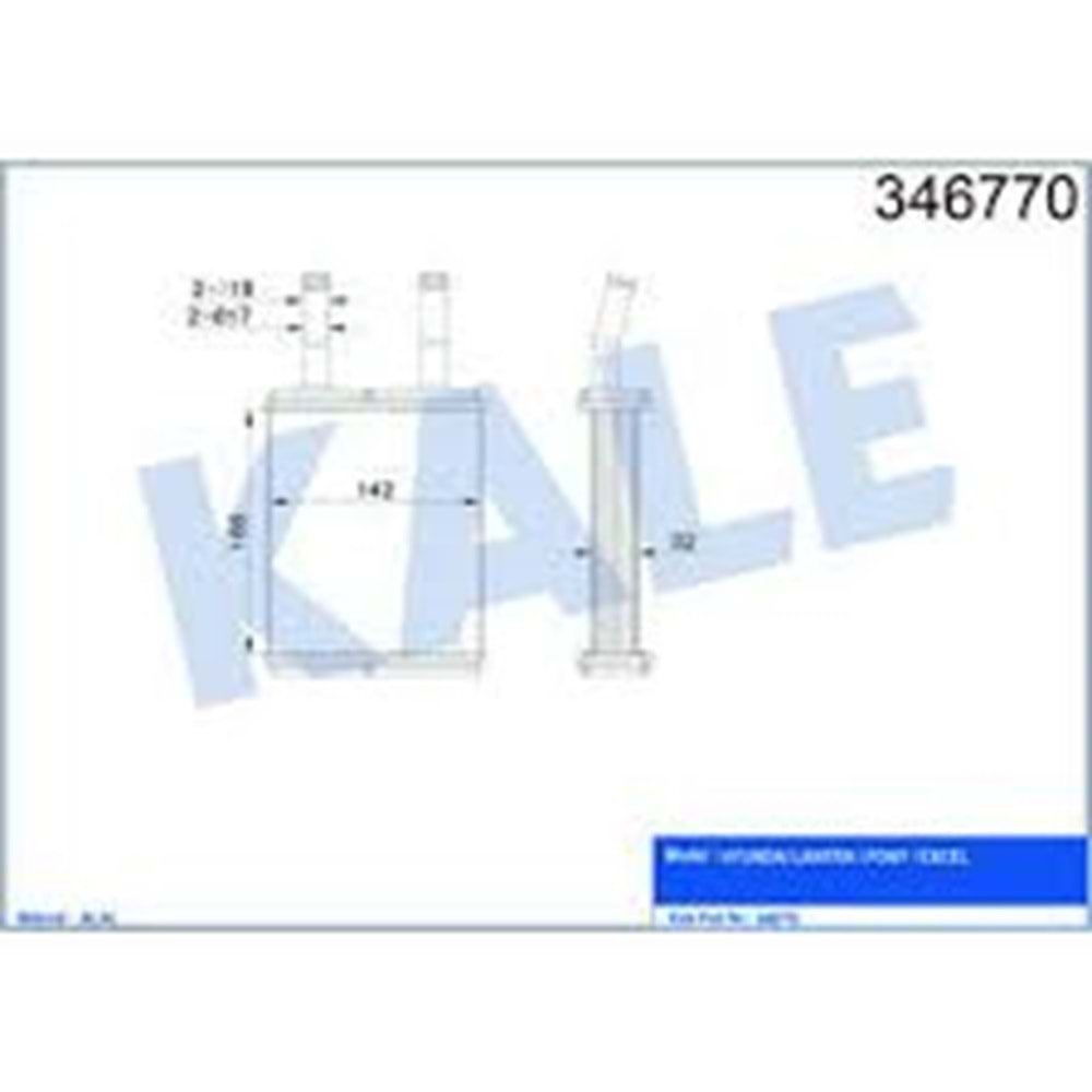 KALORIFER RADYATOR HYUNDAI LANTRA PONY EXCEL