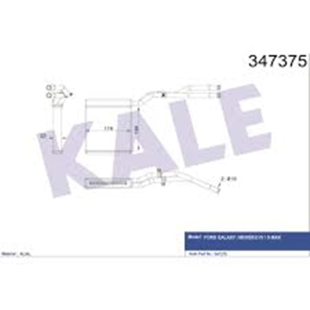 KALORIFER RADYATORU FORD MONDEO S-MAX