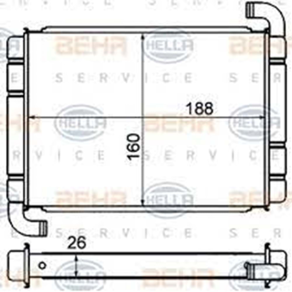 KALORIFER RADYATOR EGEA- DOBLO- PRATICO- LINEA-
