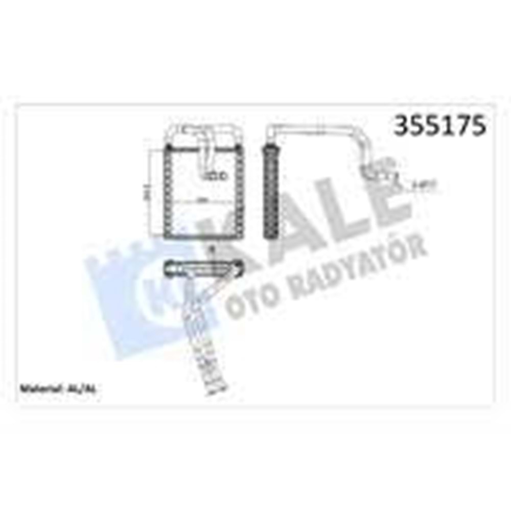 KALORIFER RADYATORU HYUNDAI TUCSON 2004-2010 26MM