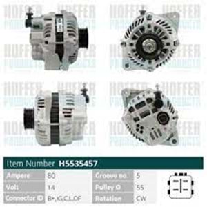 ALT. ALTERNATOR 12V 80 AMP SUZUKI GRAND VITARA 1.6 - 2.0 - SWIFT 1.6 (A5TG0291)