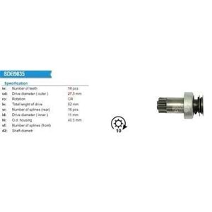MARS DISLISI 10 DIS LAND ROVER FREELANDER 3.2 4x4 2006-2014