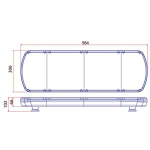 TRAFIK IKAZ LAMBASI LED SARI KOMPLE SEFFAF