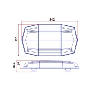 TRAFIK IKAZ LAMBASI LED MAVI