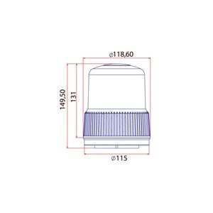 DONER TRAFIK IKAZ LAMBA LED TIPI SARI