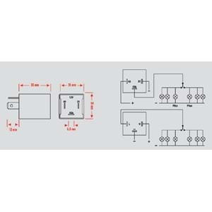 MICRO FLASOR 12V MAVI IKAZLI BMW VW OPEL AUDI SKODA FORD VOLVO