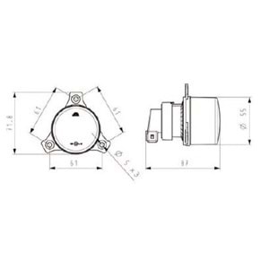 SINYAL LAMBA ON Q55 NATUREL PY21W 12V BMC OTOKAR KARSAN TEMSA