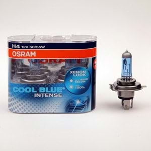AMPUL 12V H4 BEYAZ ISIK 4300K TK. COOL BLIE INTENSE CBN HCB