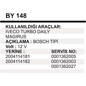 MARS YASTIK 12V IVECO TURBO