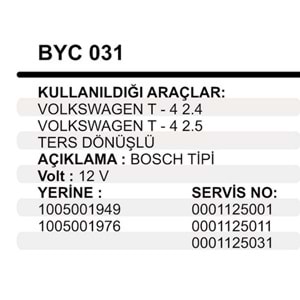 MARS GOVDELI YASTIK VW TRANSPORTE