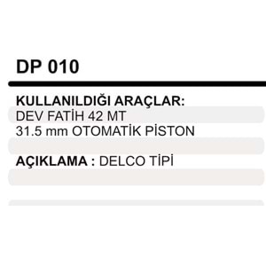 MARS OTOMATIGI PISTON DEV FATIH