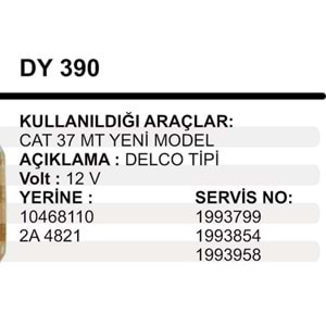 MARS YASTIK 12V.DELCO 37MT YM