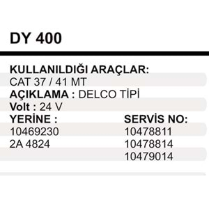 MARS YASTIK 24V CATERPILLER